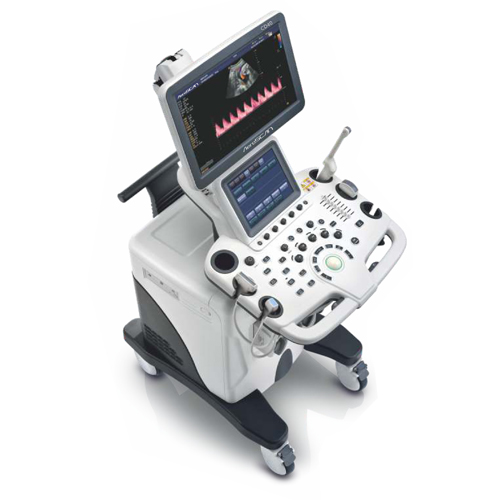 A new type of Ultrasound machine model AeroScan CD40 in radiology  